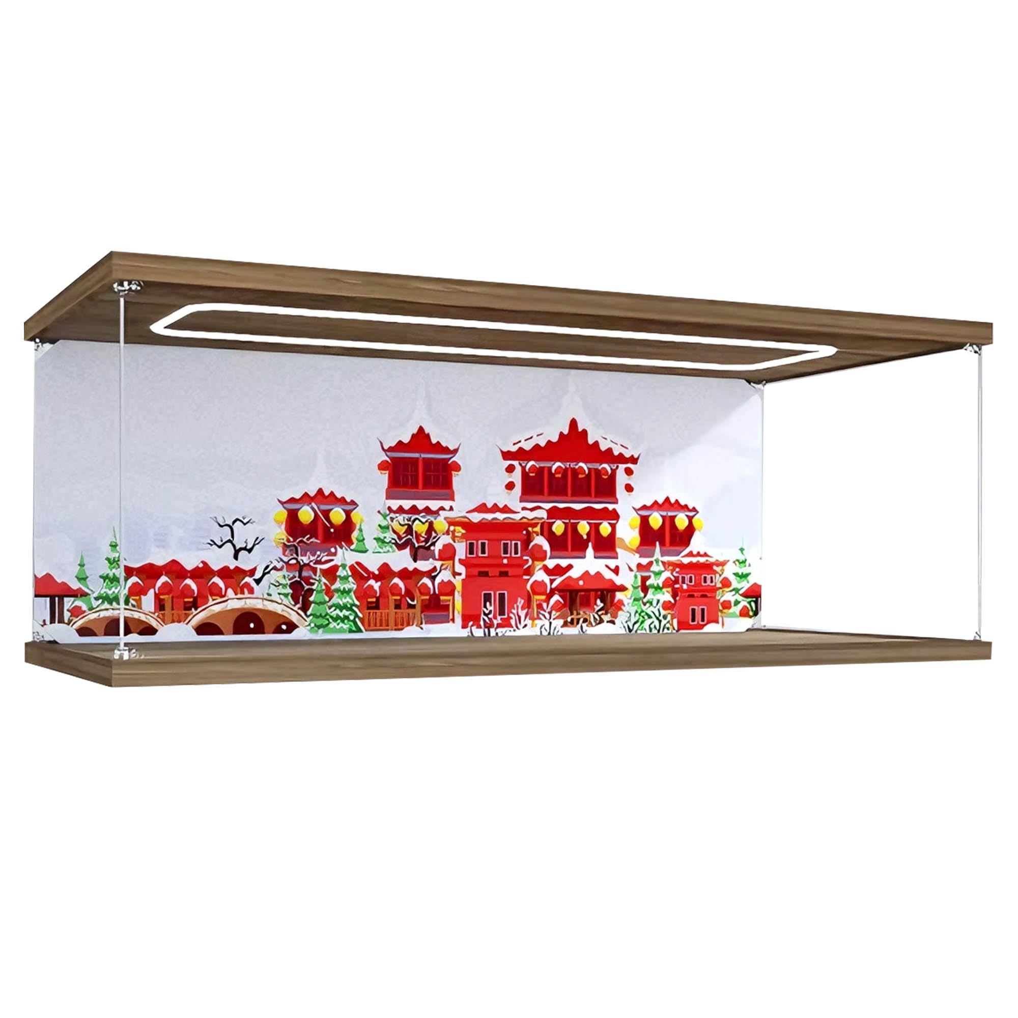 Vitrine compatible avec les ensembles Le-go 80106+80107 (Lightbox 2)