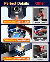 Vista 6 de VANMASS Soporte para teléfono celular para automóvil, parabrisas, rejilla de ventilación de auto, con clip de ventilación y panel de tablero, fuerte