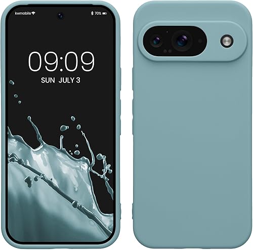 Miniatura 157 de kwmobile Funda compatible con Google Pixel 9 Pro - Funda protectora delgada de TPU para teléfono - Acabado mate suave - Negro mate NEGRO MATE,Piedra