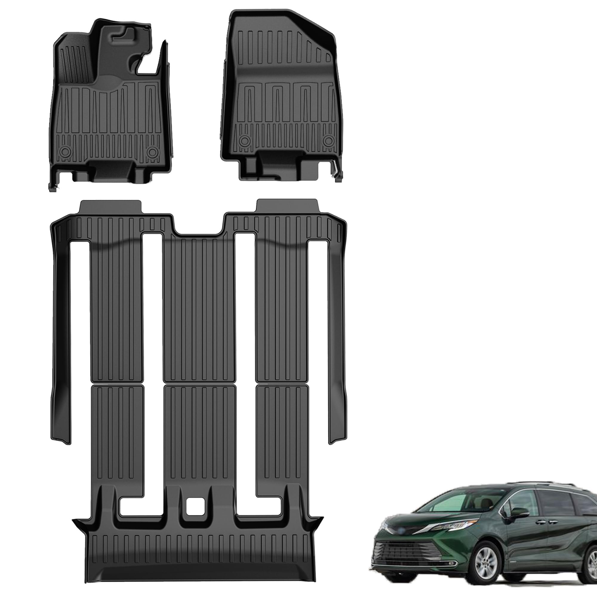 Amazon | 2021-2025 シエナフロアマット 7シートトヨタシエナ(掃除機