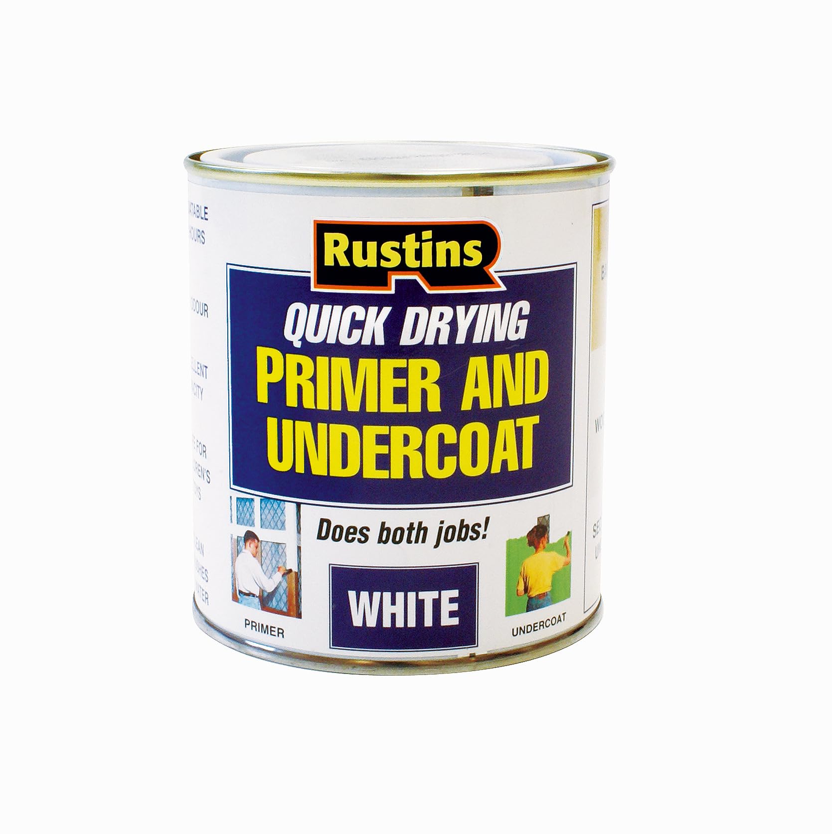 Rustins WHPU500 500ml Quick Dry Primer Undercoat - White