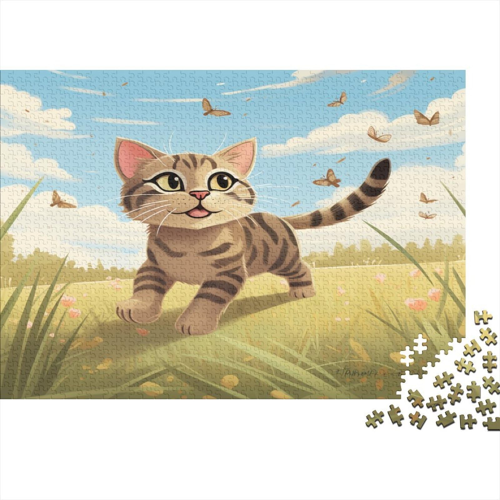 Puzzles de madera Joyful de gatos: despierta tu alegría e inspiración multicolor 8