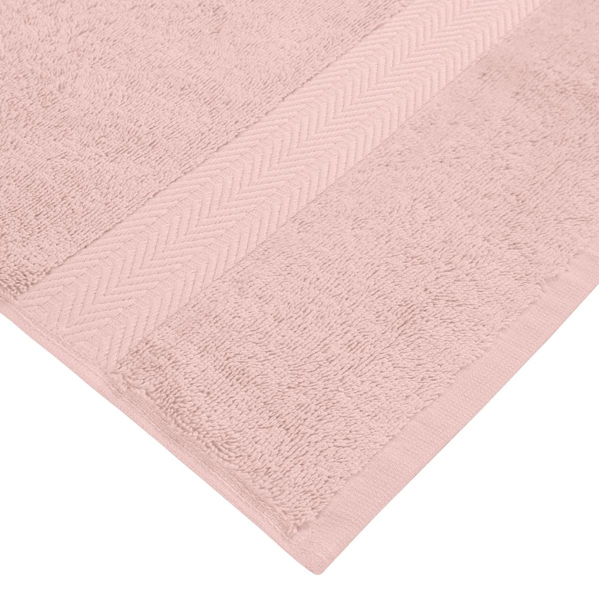 Sensei La Maison du Coton Set 3 Pezzi Bagno + 1 Asciugamano + 1 Guanto Luxury, Cotone, Cipria, 140 x 200