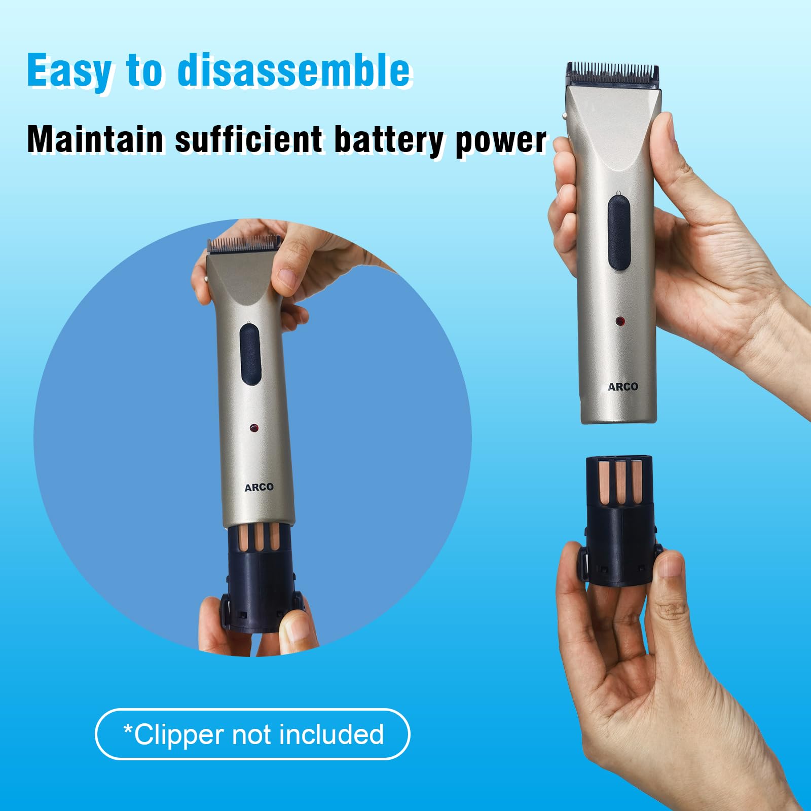 Amazon.co.jp: 交換用バッテリー Wahl Professional Animal Arco