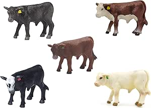 Charolais Cow And Calf Toy Set - Realistic Farm Animal Figures By Buster Toys