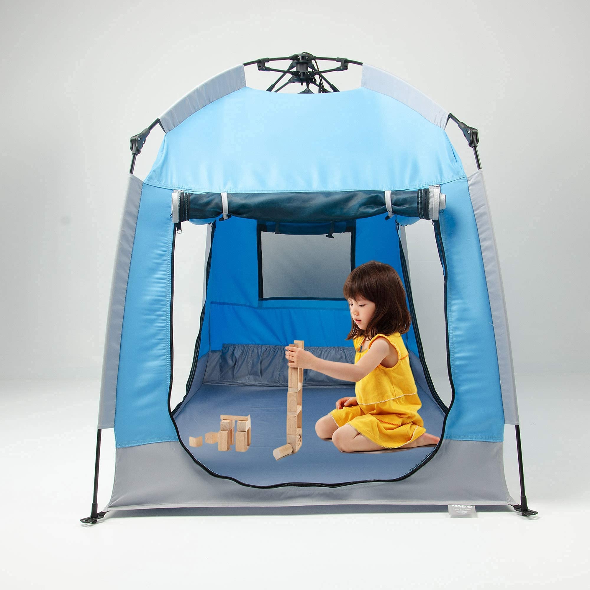 Kids Play Tent-Portable Playhouse Children House -Easy Set up Indoor Outdoor with Carry Bag for Kids-Light Strip Design for Night use -Space for Children and Parents-Birthday