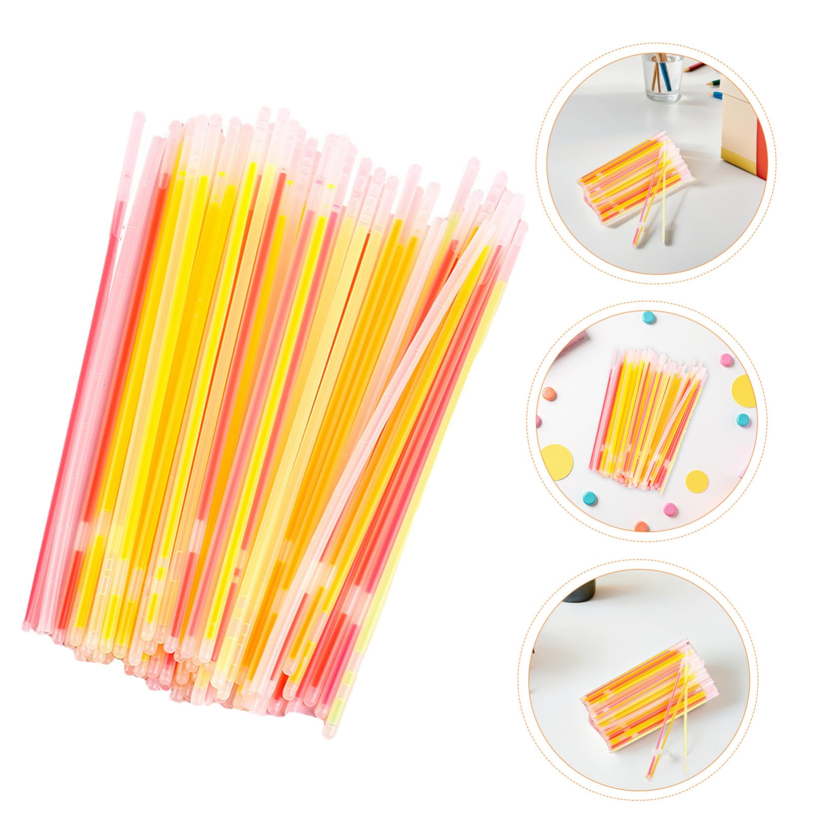 Braccialetti Luminosi Festa 150 Pezzi in Plastica per Bambini e Adulti