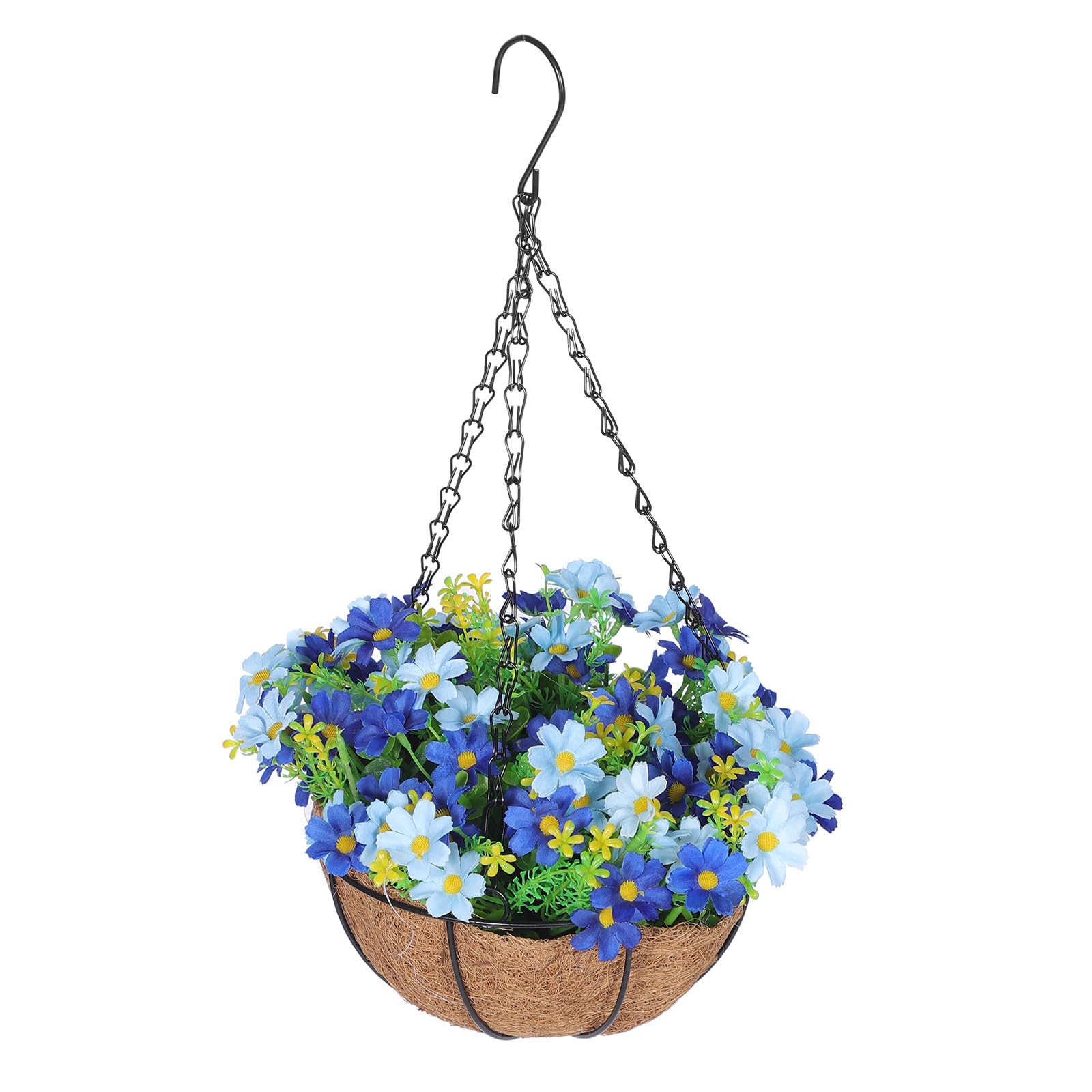 Panier à fleurs artificielles suspendu résistant extérieur et intérieur