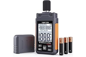 Sonometro: TopTes TS-501B Sonometro con Pantalla LCD Retroiluminada de 2,25 para Medición de Ruido
