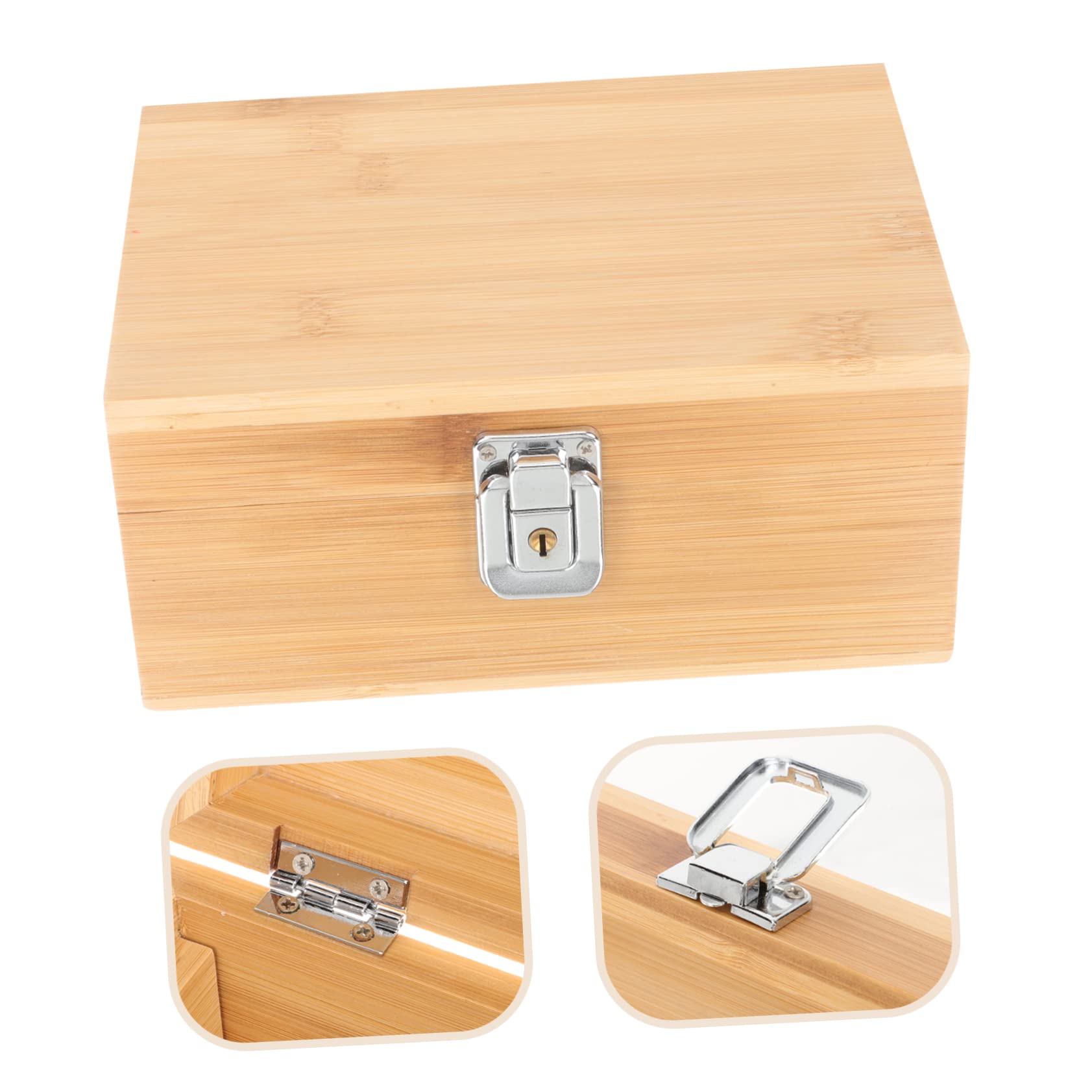 Didiseaon Humidor da Viaggio Professionale Porta Sigari in Legno Naturale 17,9 X 8,3 X 12,7 Cm Custodia Riutilizzabile Resistente All’usura per Conservazione Sigari e Gioielli Portatile per Esterni