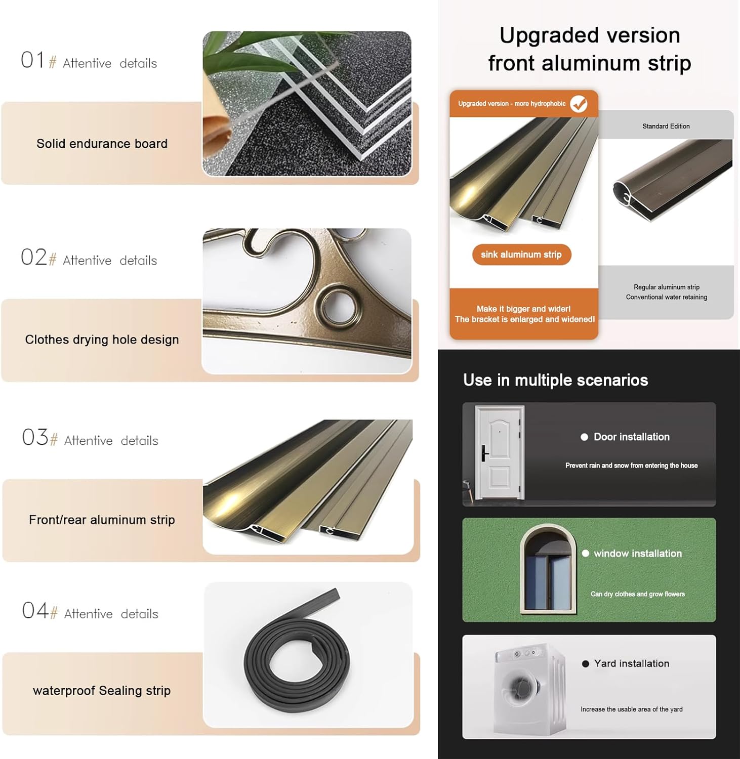 Sink Front Door Canopy Awning Shelter,Transparent Polycarbonate Cover,Silent Self-Cleaning Garden Patio Porch Awning,60/80/100/120/150cm Arched Window Awning Rain Shelter Cover (80x80cm/31 x