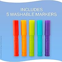 Vista 6 de Crayola Taste Beauty Bathtub Markers, Washable Markers for Baths in Green, Red, Blue, Purple, and Orange