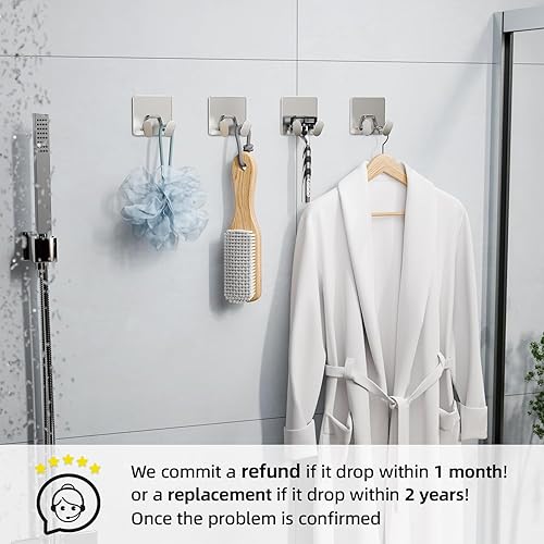 Miniatura 6 de susswiff Ganchos de ducha para ducha interior, extra pegajosos, accesorios de ducha, accesorios de ducha autoadhesivos para montar en la pared,