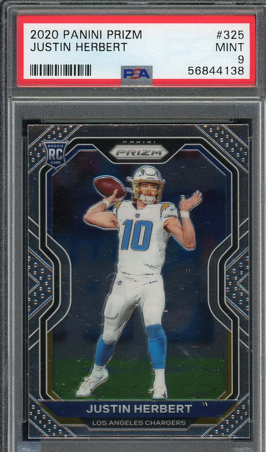 justin herbert graded rookie cards Amazon.com: Justin Herbert 2020 Panini Prizm Football Rookie Card RC #325  Graded PSA 9 : Collectibles & Fine Art