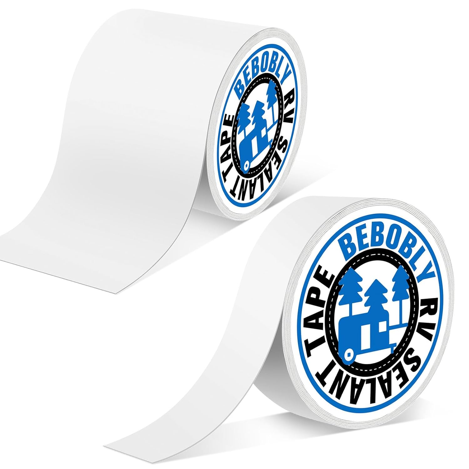 RV Roof Tape, 6 Inch x 50 Foot with 2 Inch x 50 Foot UV Resistant & Waterproof RV Sealant Tape