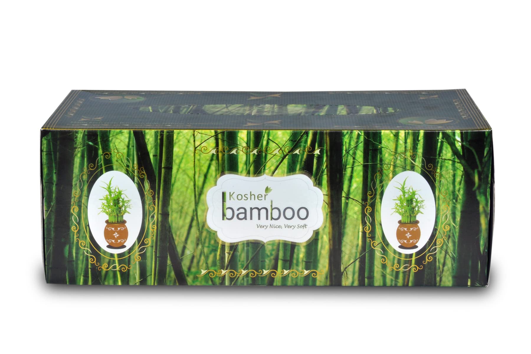 Kosher Bamboo Facial Tissue Box - Pack of 3 - Made of Pure bamboo Pulp - 2 Ply - 150 pulls each (greenGrove)-image-30