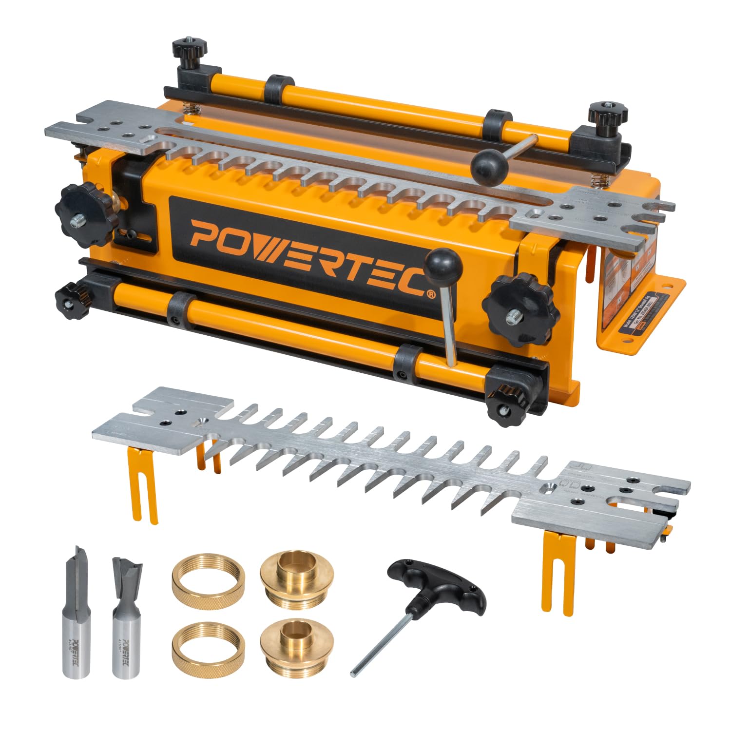 POWERTEC 12 Inch Dovetail Jig with Templates, Router Bits POWERTEC 12 Inch Dovetail Jig with Templates, Router Bits