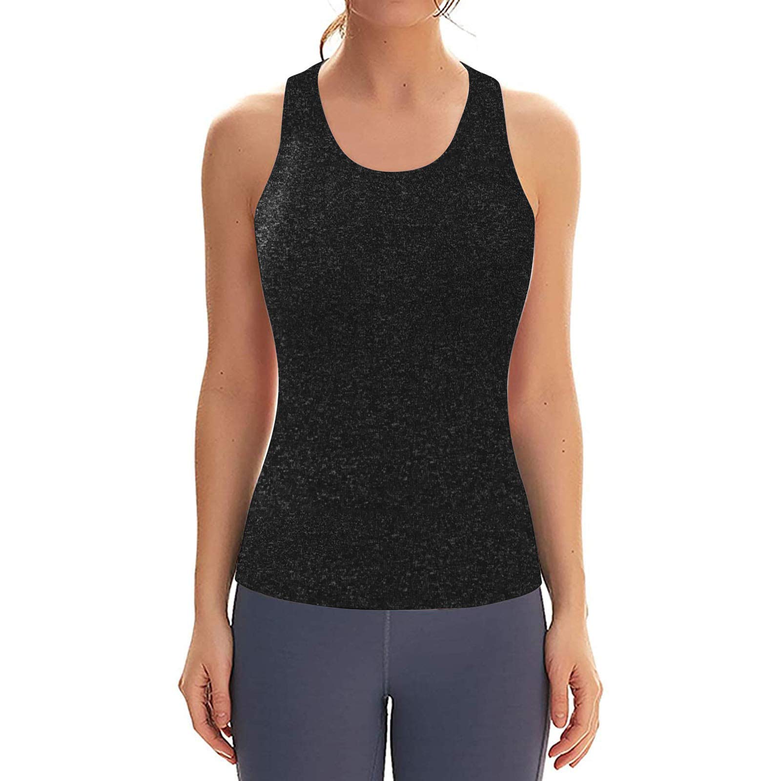 Padaleks Womens Workout Top Sleeveless Backless Summer Shirts Vest Racerback Sports Yoga Tank Tops Activewear