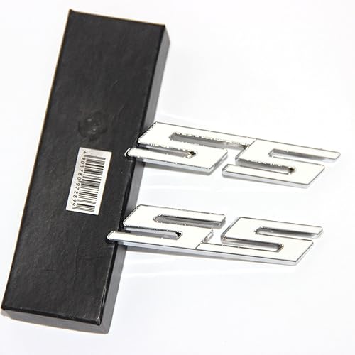 Miniatura 2 de Yoaoo-oem logotipo adhesivo cromado, 2 unidades, Blanco