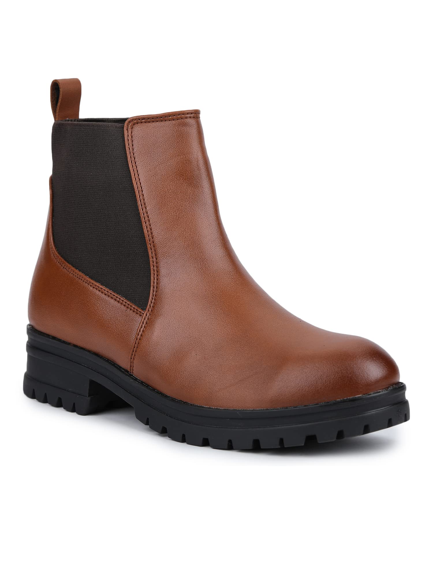 Gardin womens Tan Color Slipon Round Toe both side Elastic Boots Size 38 (B0BCZ2RJ69) Amazon Price History, Amazon Price Tracker