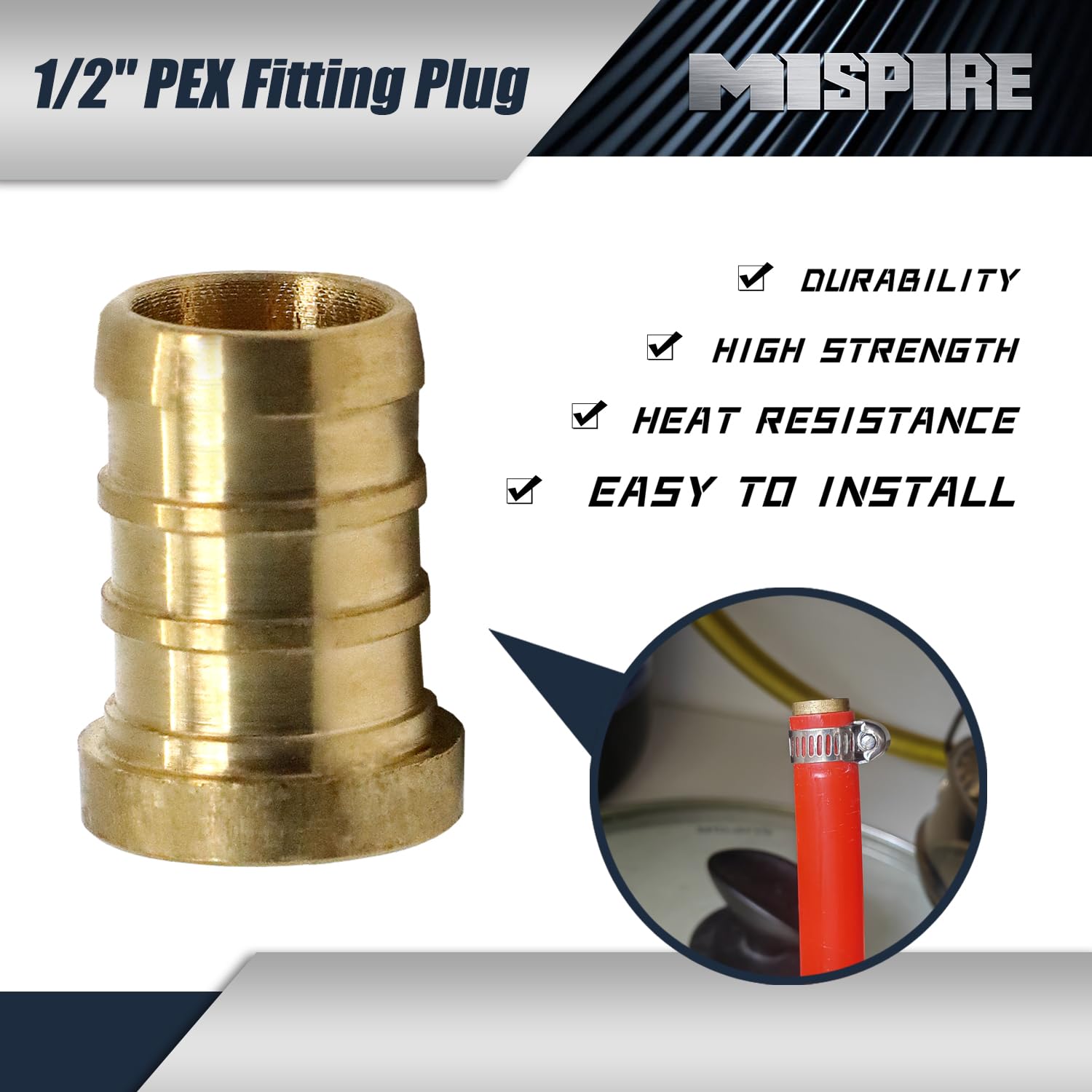 SharkBite 1/2 In. PEX-A Plastic Poly Expansion Plug (5-Pack