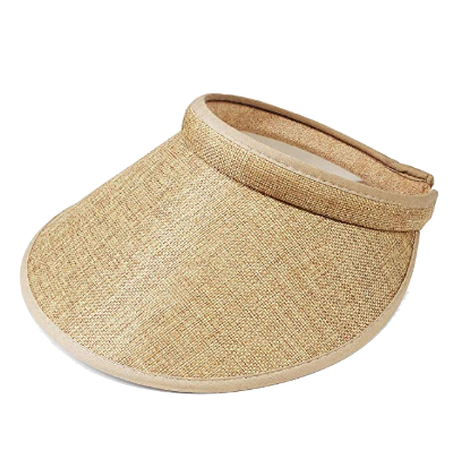 SILVERFEVERWomen Wide Brim Visor Hat UV Sunblock Sun Protection Beach Sports Tennis Golf Hats