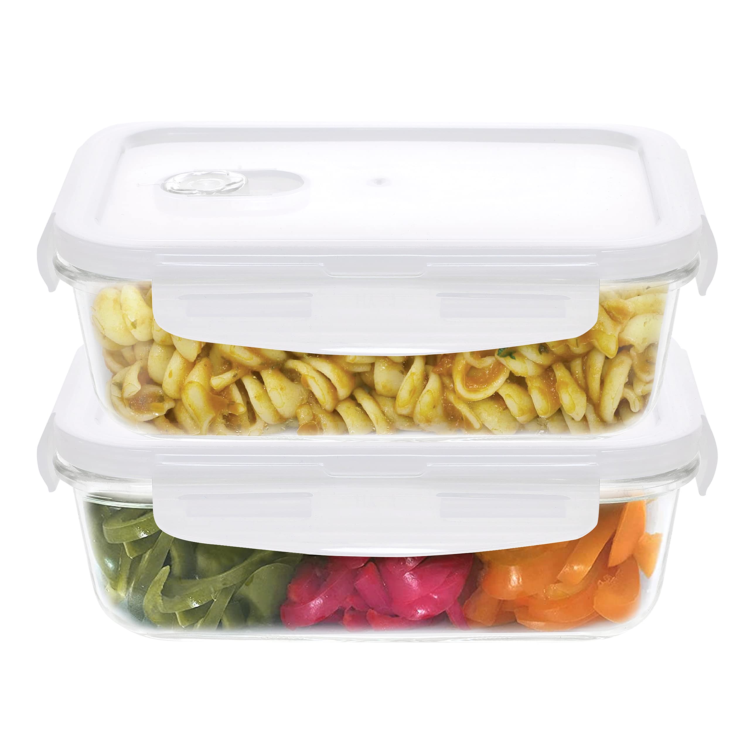 Glass Food Containers - Set of 4 -23 Glass Food Containers - Set of 4 -23