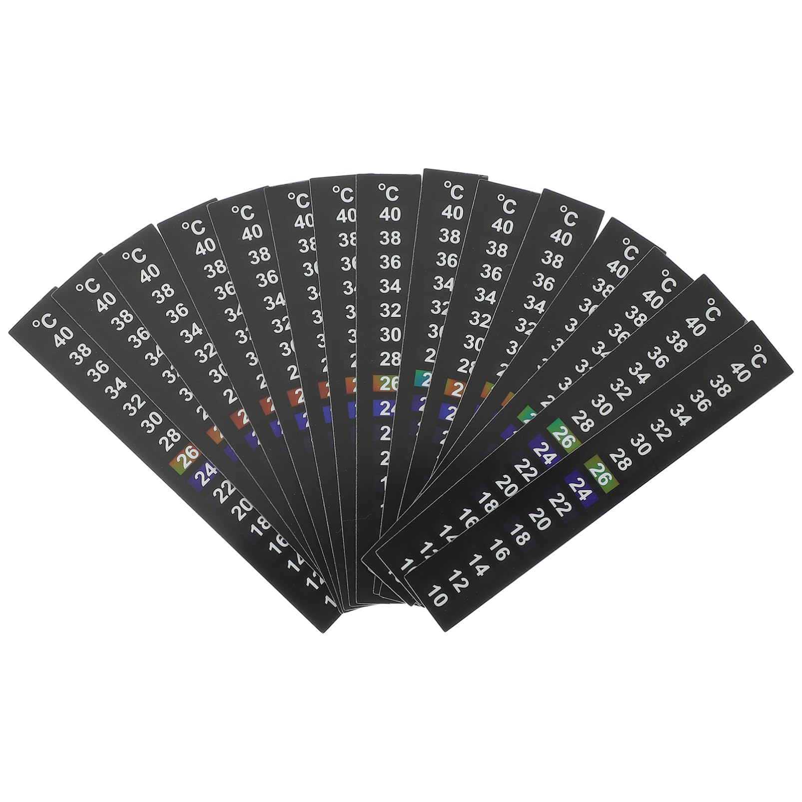 FRCOLOR 150 pegatinas con números para termómetro infantil, pegatinas por números, para puerto deportivo, pegatinas de rayas digitales, pegatinas para acuarios, termómetros, cinta especial para