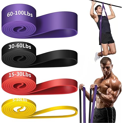 Alllvocles Resistance Band, Pull Up Bands, Pull Up Assistance Bands, Workout Bands, Exercise Bands, Resistance Bands Set for Legs, Working Out, Muscle Training, Physical Therapy, Shape Body, Men Women