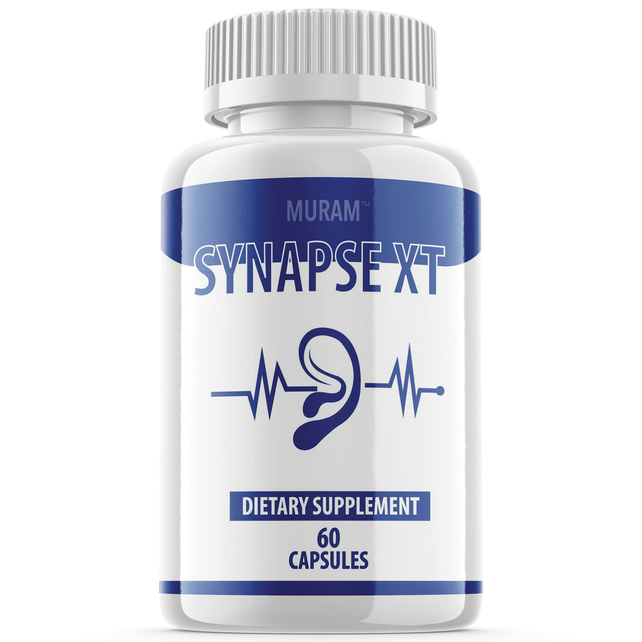 (Official) Synapse XT - Advanced Supplement Pills for Tinnitus, Support Ear Health Capsules, Premium Original Formula, 1 Month Supply (60 Capsules)
