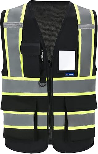 AYKRM Chaleco de seguridad reflectante de alta visibilidad de 11 colores para mujeres y hombres con cremallera de bolsillo de seguridad disponible en Yaxa Guatemala
