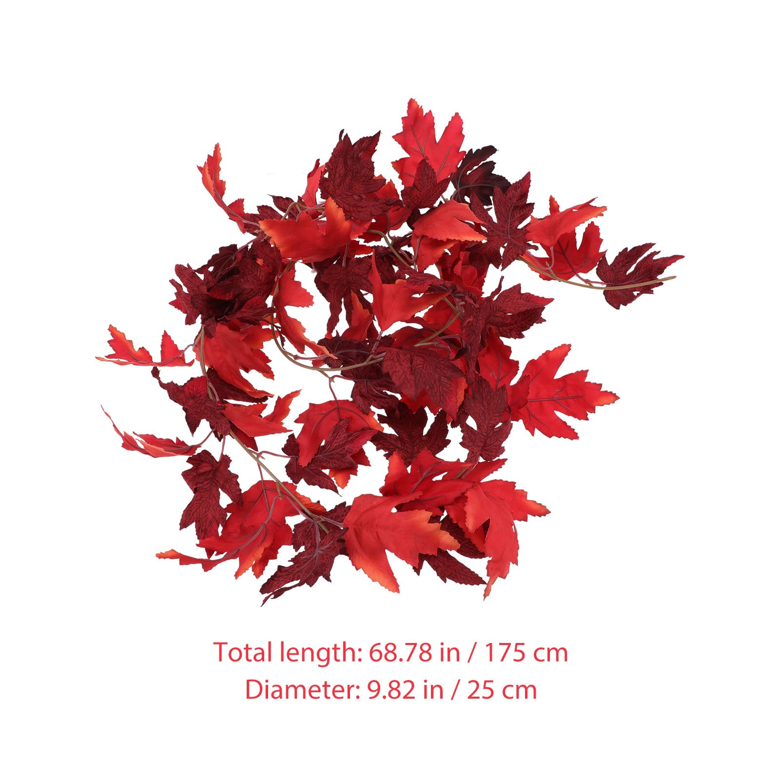 Cabilock 4 pezzi di foglie d'acero del Ringraziamento, foglie artificiali finte, ghirlanda autunnale, ghirlanda di foglie d'acero, decorazione di Natale