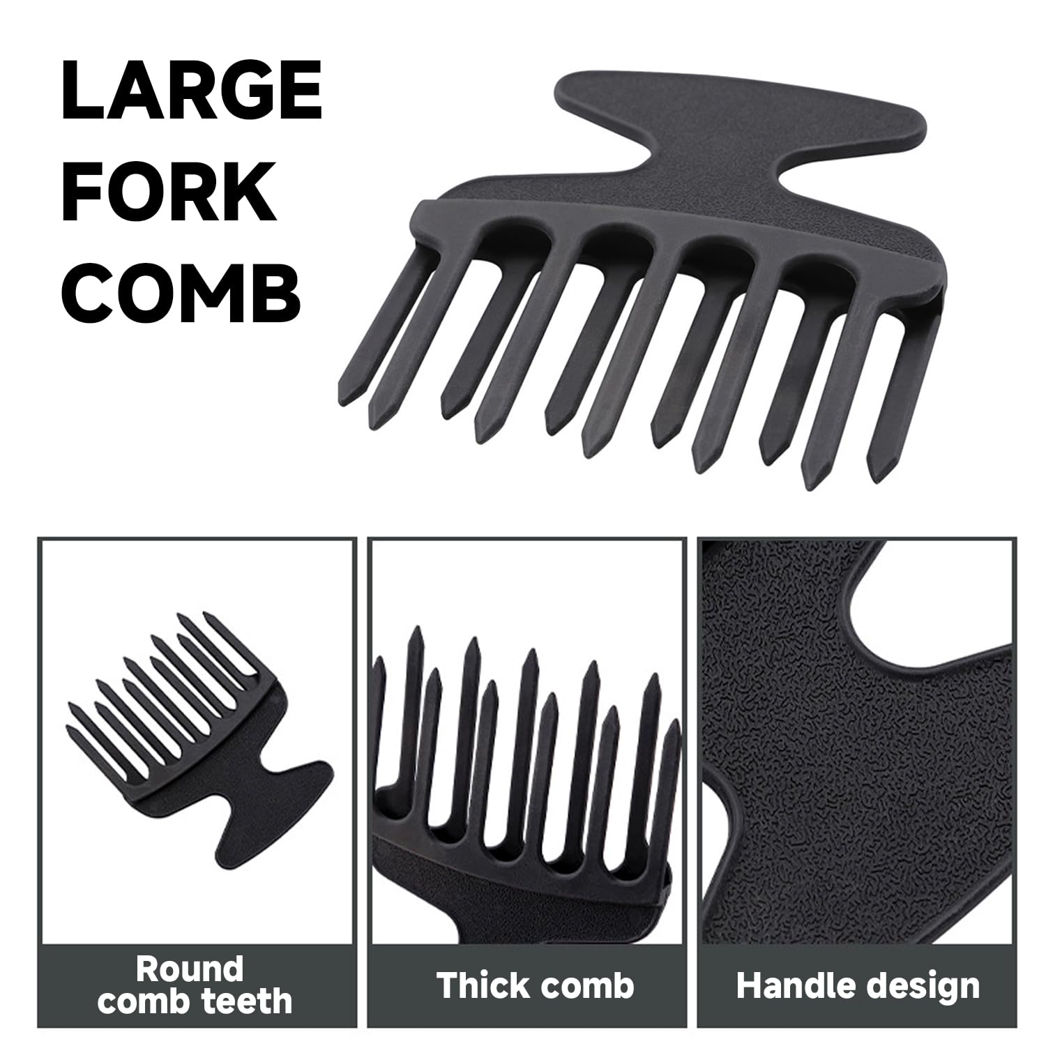 2 Pezzi Di Pettine Largo, Pettine Ricci, Produzione Di Acconciature Di Strumenti, Pettine Portatile, Strumento Per Salone Per Parrucchiere.