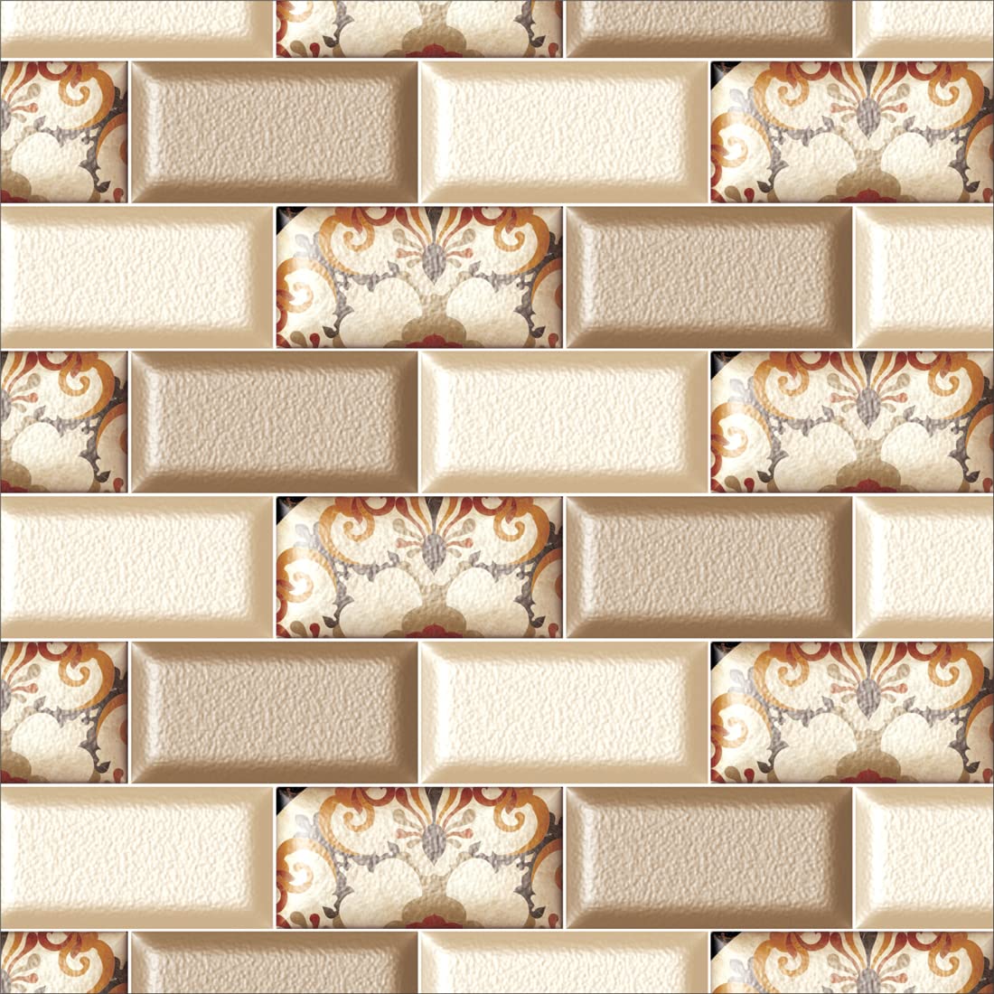 WallDaddy -Self Adhesive Wallpapers (Floral Brick) Wall Stickers Extra Large (300x40cm) Wallpaper for Wall (B09WRDVDN1) Amazon Price History, Amazon Price Tracker