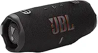 JBL Charge 6, altifalante Bluetooth portátil sem fio, bateria de 28h, resistente à água IP68, à prova de poeira e quedas, som Pro com AI Sound Boost, compatível com Auracast, preto