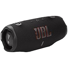 JBL Charge 6 - Portable Waterproof &amp; Drop-Proof Bluetooth Speaker, Bold JBL Pro Sound with AI Sound Boost, 28Hrs of Playtime, Built-in powerbank &amp; Comes with a Sturdy/Removable Carrying Strap (Black)