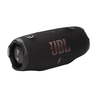 JBL Charge 6, tragbarer Bluetooth-Lautsprecher, 28 Stunden Akkulaufzeit, IP68 wasserdicht, Staub- und stoßfest, JBL Pro Sound mit AI Sound Boost, Auracast Multi-Speaker, Schwarz - Amazon product rated Grade A