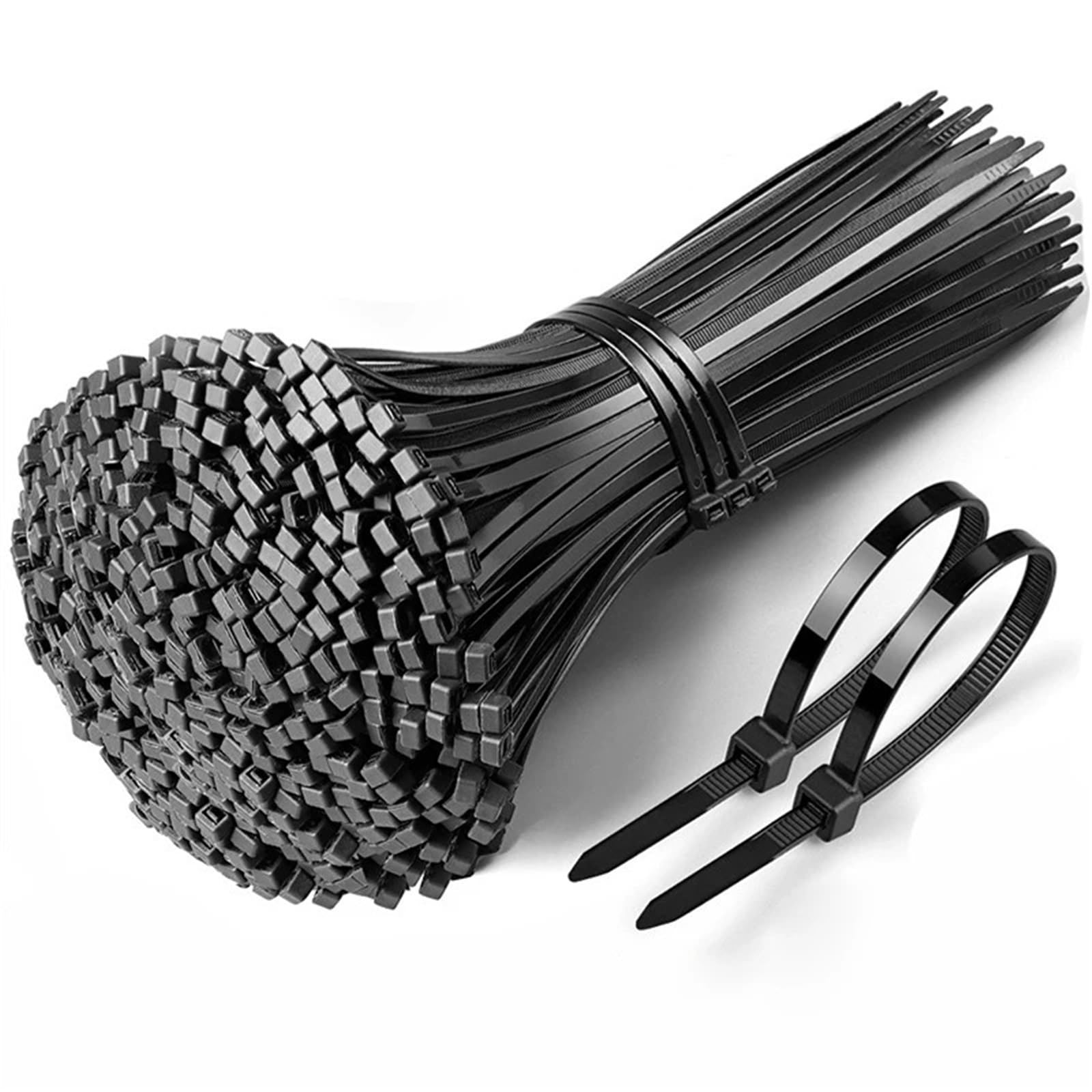 Gbrcen Black500pcs Cable Ties Nylon Plastic Zip Ties