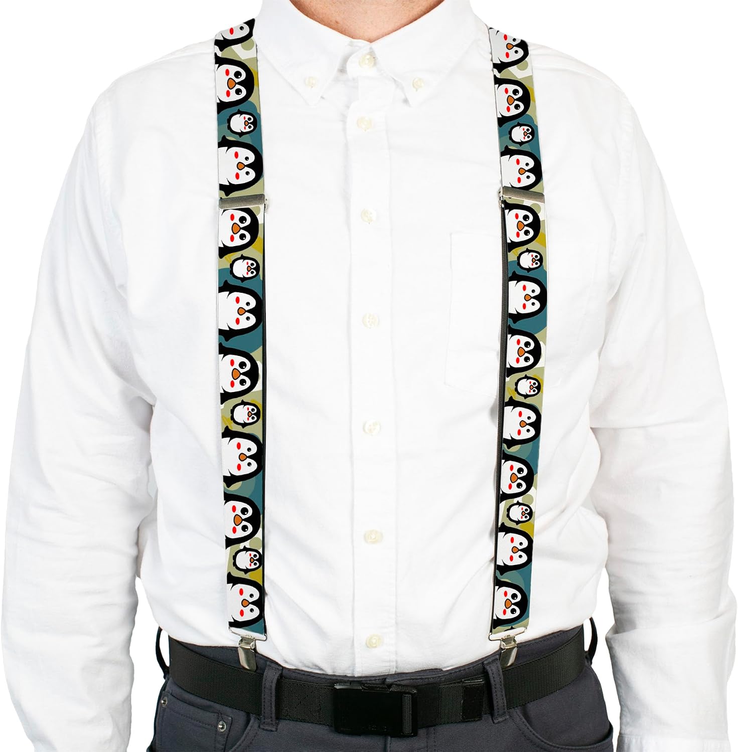 Buckle-Down Suspenders, Penguin Cartoon