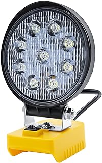 LED Work Light for OEM 20V/60V Battery, 27W 2000LM Spot Light Flood Light Compatible with OEM 20V Battery Light, Suit for DCB207 DCB206 DCB205 DCB203 DCB204 DCB201 Battery Series