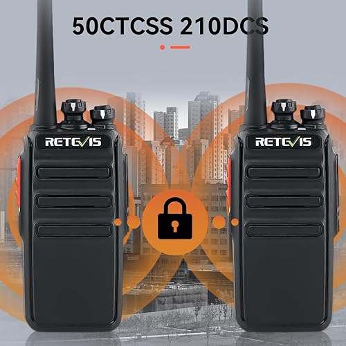 Miniatura 8 de Retevis H-777S Walkie Talkies de largo alcance, radios bidireccionales FRS portátiles de alta resistencia, manos libres, llamada segura, radios