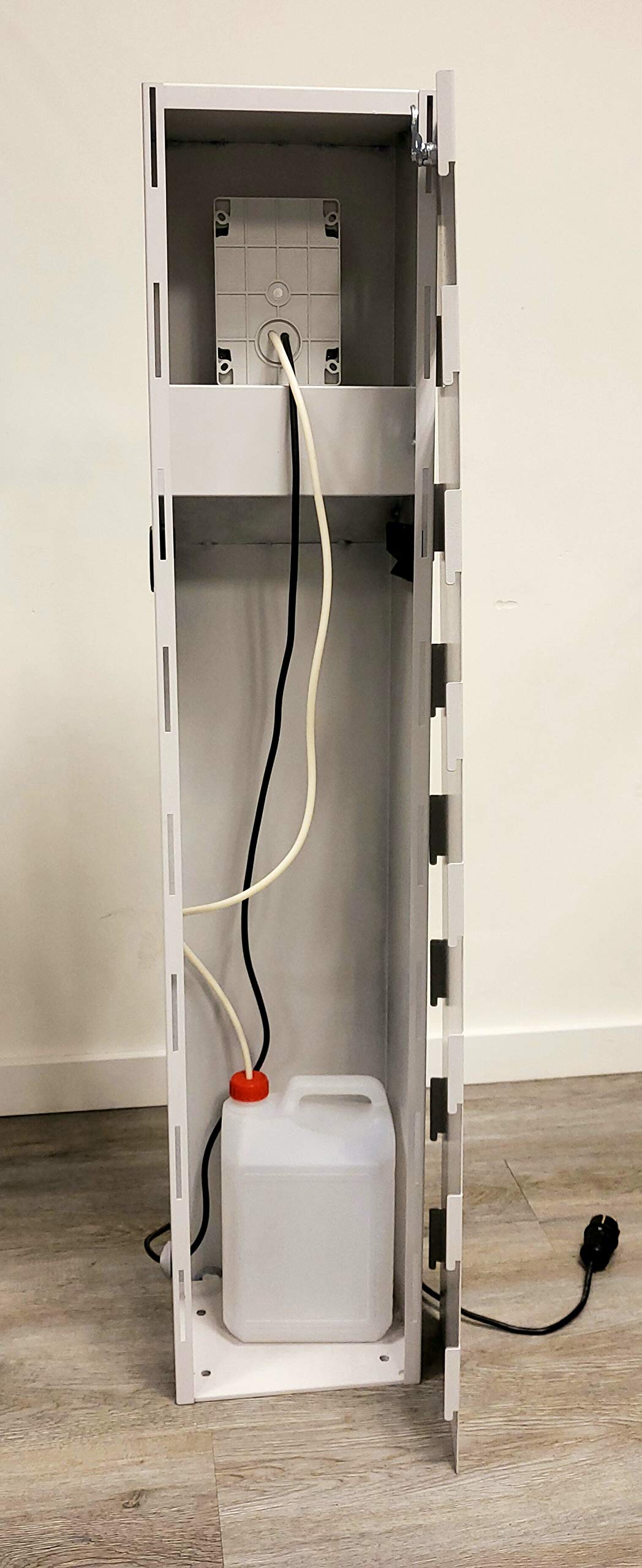 Colonna disinfettante | Uso professionale | Desintol | Grigio chiaro | Dispenser automatico senza contatto | Con sensore | Metallo | Dispenser disinfettante in piedi