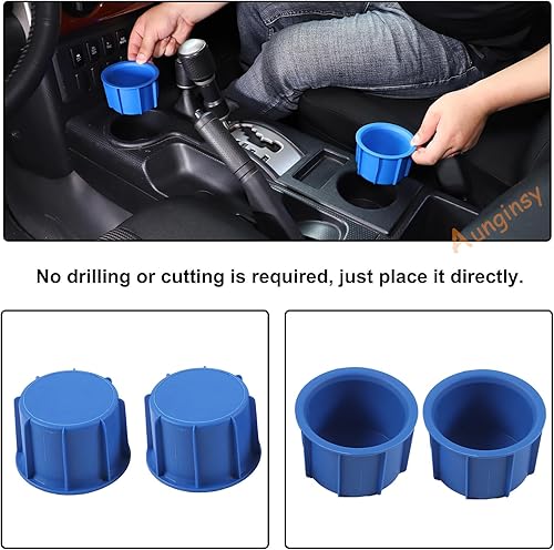 Miniatura 4 de Soporte para taza de consola central compatible con Toyota FJ Cruiser 2007-2021, organizador de consola de cambio de marchas, soporte de taza de