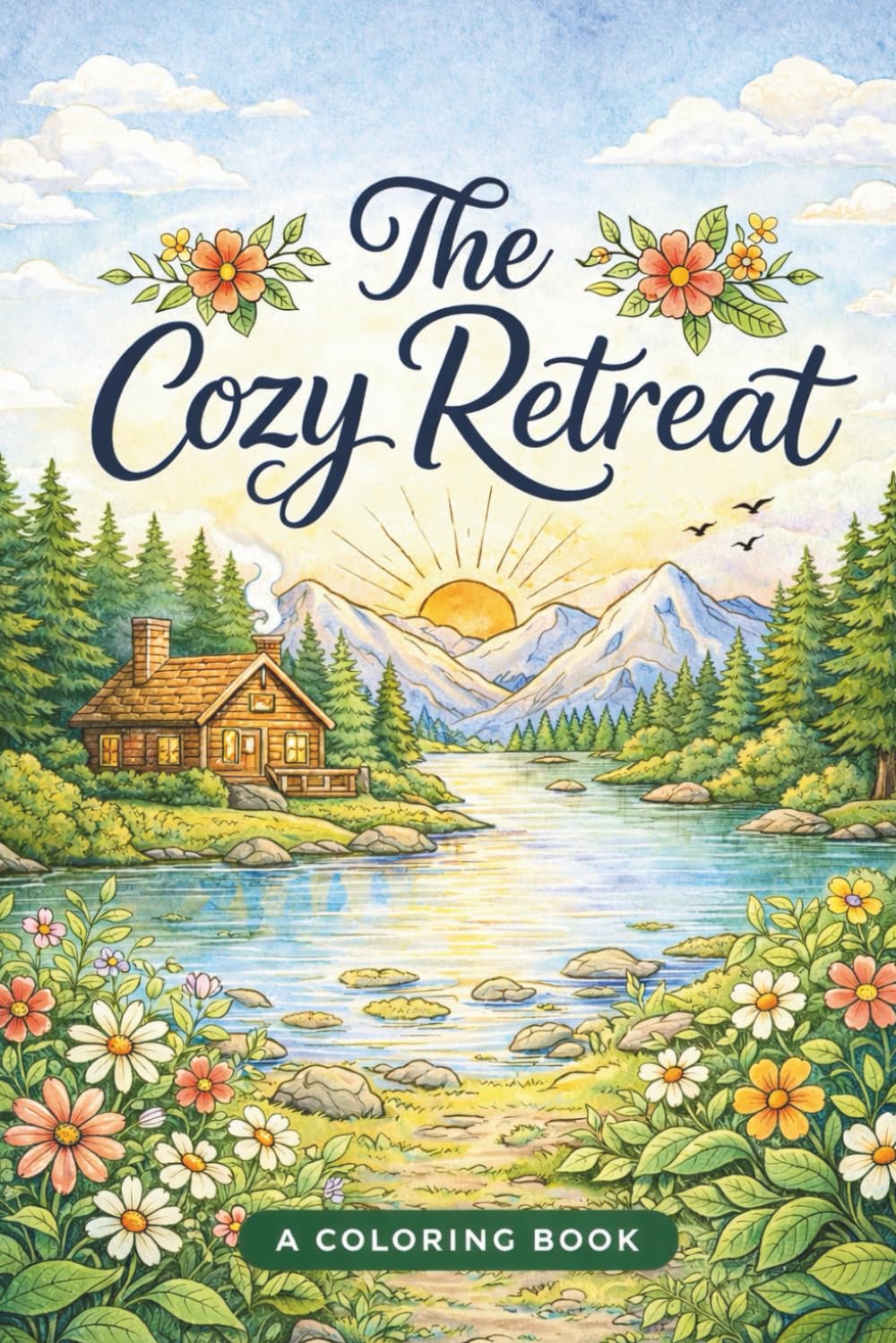 The Cozy Retreat: A Cozy Nature-Inspired Coloring Book for Calm, Mindfulness, and Slow Living