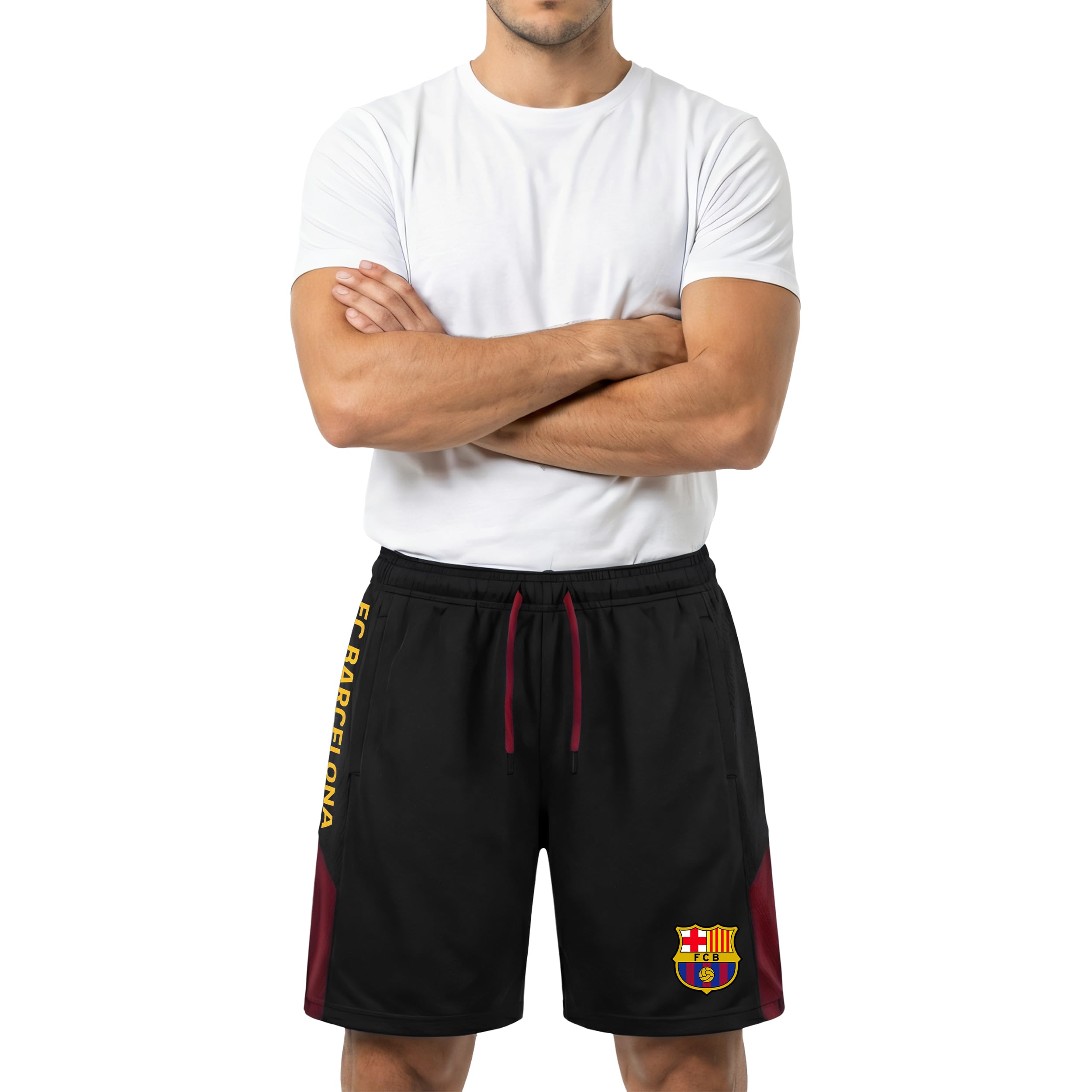 Icon Sports UEFA Champions League Pantalones Cortos de Fútbol para Hombre