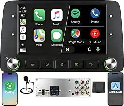 Autoradio Écran CarPlay sans Fil pour Fiat Panda 2003-2012 1 DIN Bluetooth | Système Linux,démarrage rapide 2s,Plug&Play,CANBUS,Prise en charge caméra de recul et DAB+,commandes volant,Android auto,RDS