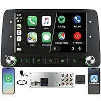 Schermo Autoradio CarPlay wireless per FIAT Panda 2003-2012 1 DIN Bluetooth