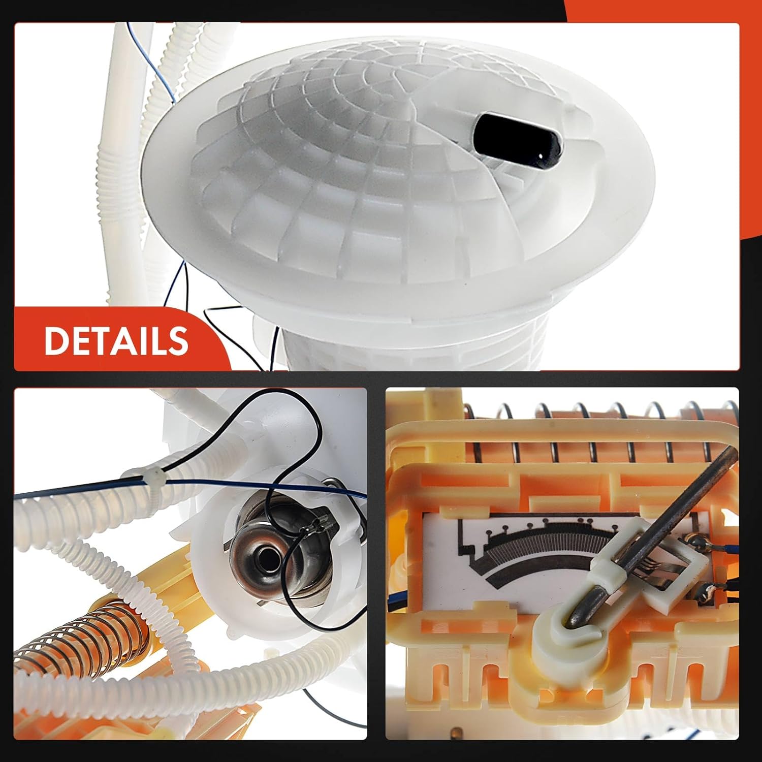 A-Premium Rear Fuel Filter Assembly with Sending Unit Compatible with Mercedes-Benz GL450, GL550, ML350, ML500, ML550, R350, R500, 2006 2007 2008, 4.6L 4.7L 5.5L, Left Side, Replace# 251470009064