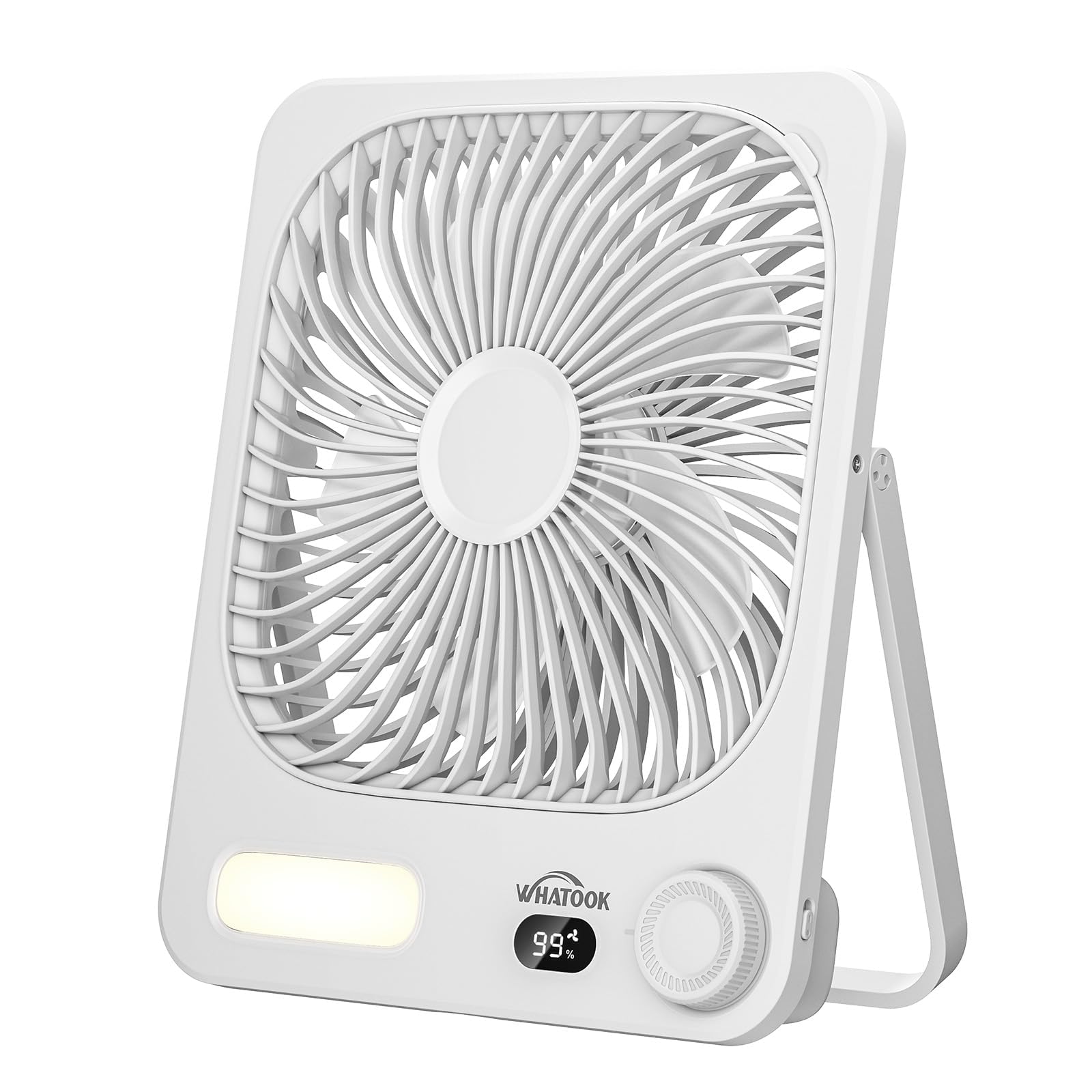 WHATOOK Ventilador de escritorio de 10000 mAh