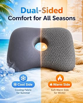 Ear Piercing Pillow for Side Sleepers,Memory Foam Ear Hole Pillow